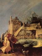 BLOEMAERT, Abraham Landscape with Tobias and the Angel oil